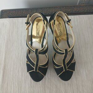 Michael Kors Gideon T-Strap platform Sandals.